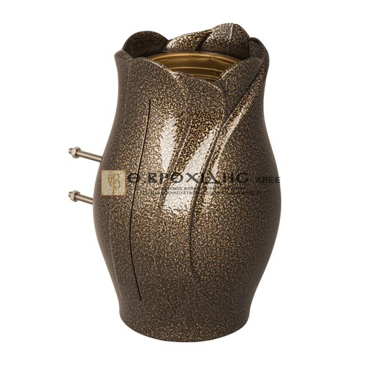 Picture of Monument Vase for Wall Aluminium in Hammered Gold